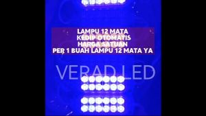 LAMPU 12 MATA ULTRASONIC KEDIP OTOMATIS ULTRASONIC 12 VOLT 24 VOLT