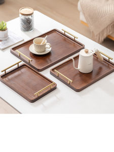 Bộ Trà Gỗ Hình Chữ Nhật Kiểu Nhật Bản Có Tay Cầm Hộp Đựng Trà Nhỏ Hộp Đựng Đồ Ăn Hộp Đựng Đồ Ăn Đa Năng Hộp Đựng Đồ Ăn