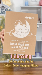 Gối ôm chặn Dotori cho bé ngủ ngon - Dodos Hugging Pillow - Made in Korea