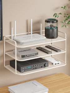 evesigar | Wall Mounted Hole-Free Device Organizer Shelf