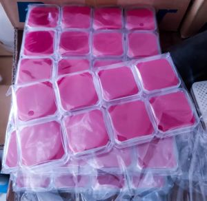 (Minimal 50) Kotak Box Cepuk Mika Bulat Kotak Box Cepuk Pin Cincin Kalung Dll - 4cm