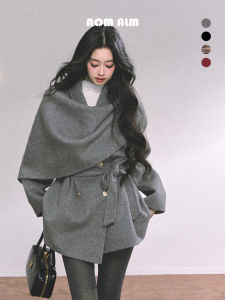 SHAOYEYAN | French British Style Winter Loose Double-faced Wool Coat
