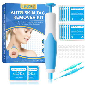 Auto Skin Tag Removal Kit For Small to Large Skin Tags 2-8mm With Cleansing Swabs and 2 Size Bands Easy To Use Skin Care Tool