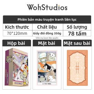 WohStudios | Bộ Bài Tarot Phong Cách Wirth Đượm Chất Truyện Tranh 78 Chiếc