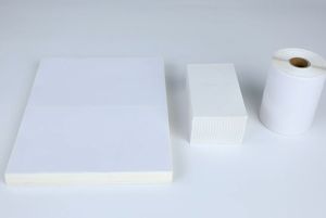 SJPACK 100X150mm ฉลากการขนส่งความร้อนบรรจุภัณฑ์เครื่องพิมพ์ความร้อนฉลากสติกเกอร์กระดาษสากล