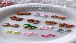 Charms Nhựa 3D Hello Kitty Trang Trí Nail / Phụ kiện trang trí móng