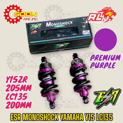 ESR Y15 Y16 LC 125Z RR MONOSHOCK RACING 200MM 205MM RED LEO YAMAHA Y15ZR LC135 125ZR KAWASAKI RR150