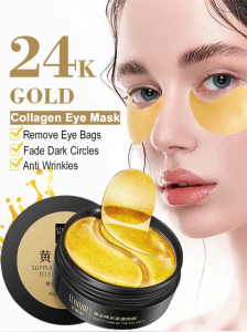 [JB READY STOCK] Gold Eye Mask Collagen Eye Care 24K Gold Collagen Eye Mask Protein Anti Aging Wrinkle Eliminating Fine Line Reduce Moisturizing Brightening Repairing Skin Eye Mask