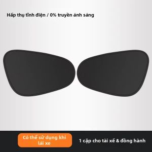 Rèm Che Nắng Ô Tô 4 Lớp Chống Chói Chống Tia UV Bảo Vệ Khỏi Nắng Hút Tĩnh Điện Dùng Cho Kính Chắn Gió Trước Và Cửa Sổ Bên.