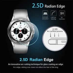 9H Tempered Glass for Samsung Galaxy Watch 7 6 5 4 40/44mm Classic 42/46mm Watch7 44 40mm Anti Scrach Film Screen Protector 2PCS