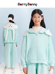 Barry Banny | Bộ Áo Hoodie Màu Xanh bạc hà có Tai Thỏ