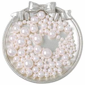 ลูกปัดแก้วไข่มุกครึ่ง 2-10ชิ้น 3-12มม สำหรับการทำเครื่องประดับอัญมณีตุ้มหูเม็ดกลม