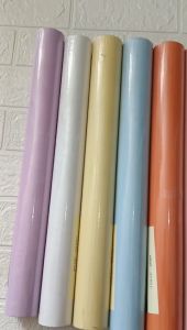 PROMO HEMAT PAKET 5  ROLL WALLPAPER STIKER DINDING MOTIF POLOS TEKSTURE EMBOS UKURAN L.45CM x 8-9M