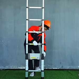 Suminoe Telescopic Extension Ladder Heavy Duty Aluminum Folding Ladder for Household Outdoor Maintenance Work