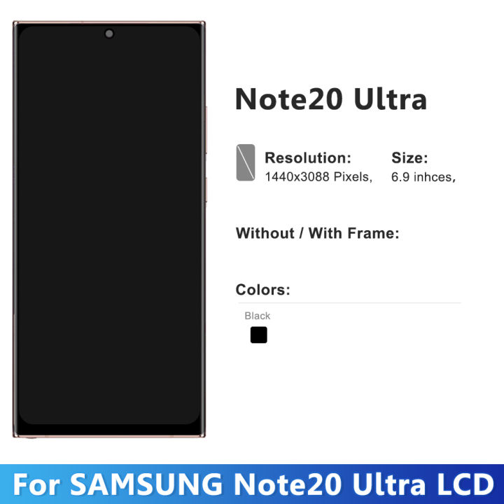 OLED%20Note%2020%20Ultra%20Display%20Screen%20Assembly%20for%20Samsung%20Note20%20Ultra%205G%20N985F%20N986F%20Lcd%20Display%20Digital%20Touch%20Screen%20with%20Frame%20-%20Image%204