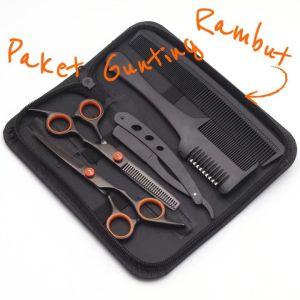 Paket Gunting Rambut Stainless Steel Scissors Barber Shop