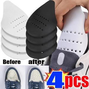 4ชิ้นใหม่รอยพับป้องกันรอยยับรองเท้าป้องกันการบาดเจ็บรอยแตกที่ลิ้นรองเท้าการสนับสนุนเครื่องยืดรองเท้าที่มีน้ำหนักเบาป้องกันรองเท้าผ้าใบ