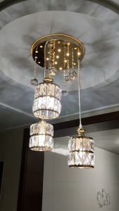 Ruang makan kristal Nordic lampu langit ruang tamu lampu langit bar lampu ruang makan lampu dekoratif dalam rumah lampu pencahayaan rumah murah