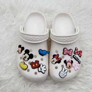 Crocs Jibbitz Charms Pearl Studded Diamond Shoe Buckle 3D Multi-layer Chiffon Butterfly Shoe Flower Decoration for Crocs