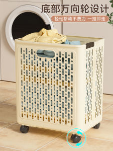 ตะกร้าผ้าสกปรกแบบพับได้ห้องน้ำใช้ในบ้านตะกร้าเก็บเสื้อผ้าสไตล์ญี่ปุ่นสีบริสุทธิ์ถังเก็บเสื้อผ้าสกปรก