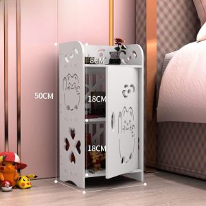 Modern Minimalist Bedside Table Bedroom Storage Cabinet Living Room Coffee Table Small Apartment Sofa Side Table Simple Mini Shelf