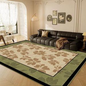 AYIJIE | Vintage Green Thick Large Area Carpet