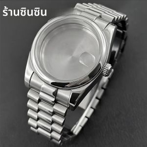 อะไหล่ตกแต่งนาฬิกา SKX ขนาด 36 มม./40 มม. สายแบบ Presidential กระจก Sapphire ตัวเรือนนาฬิกา ใช้ได้กับกลไก NH34 NH35 NH36 NH38 4R35 ตัวเรือนแบบ S Crown