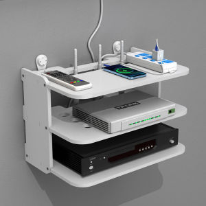 Universal Mount Storage Rack for TV Box Router Set Top Box Wall Mounted