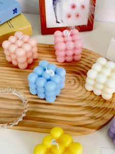 Nến thơm thư giãn nhiều mùi hương hình rubik độc đáo LILA NENTHOM46