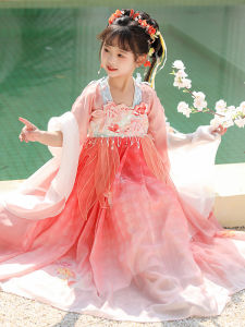 Princess Style Girls Hanfu Spring Autumn New Arrival Fairy Tale Childrens Traditional Costume Moon Festival Super Fairy Skirt