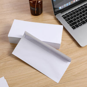 100-10Pcs Windowless white envelope 10 # Secure Business Envelope Can hold A4 paper Bill invoice Self Sealing Envelope