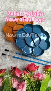 Paket Melukis / KUAS Lukis dan PALET cat lukis