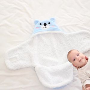 Baby Sleeping Bags Autumn and Winter Soft Newborn Baby Wrap Blankets Cartoon Cocoon for babies Flannel Warm Baby Sleepsack 0-9M