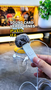 [Mikrofon Kartu Suara Bawaan] Headset Kartu Suara BlueWow H2 Rekaman Suara Langsung Headphone Kabel Tipe C dengan Mikrofon Kartu Suara Mikrofon Lavalier Pengubah Suara