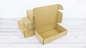 5 Hộp Quà Giấy Kraft Màu Nâu Nhiều Kích Cỡ Dùng Cho Bánh Quy Giáng Sinh Kẹo Quà Tặng Đám Cưới Xà Phòng Thủ Công - Bao Bì Thân Thiện Với Môi Trường