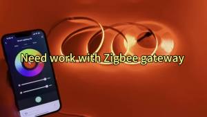 Zigbee DC24V COB LED Strip Light 840leds/m 1-5M RGB High Density Flexible FOB COB Lights TV Bedroom Party DIY Decor Google Alexa