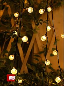 LED Crystal Ball Night Light Big Ball Decorative Light Home Balcony Environmental Protection Light Outdoor Courtyard Garden