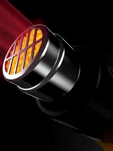 2KW Pistol Udara Panas LCD Suhu Tinggi Kelas Industri Disesuaikan Mini Heater Gun Thermal Blower