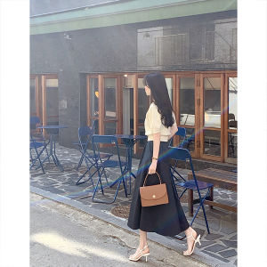 PIAOYA | Womens Interview Elegant Noble Style French Umbrella Over-the-knee Half Skirt