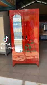 TỦ SẮT 2 CÁNH ĐỰNG QUẦN ÁO GIA ĐÌNH GIÁ RẺ TẠI XƯỞNG HCM