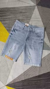 Quần short jean nam XANH NHẠT rách đẹp phong cách 2024 vải jean dày mềm kiểu dáng trẻ trung đúng form giá tốt