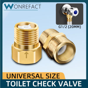 Toilet Check Valve Brass One-way Anti-dirty Water Return Valve Toilet Special Valve Universal Durable