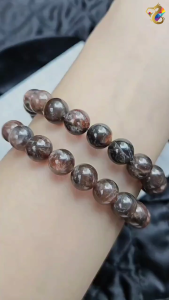 Premium Grade Fire Mars Sun Skeletal Golden Sunstone Bracelet