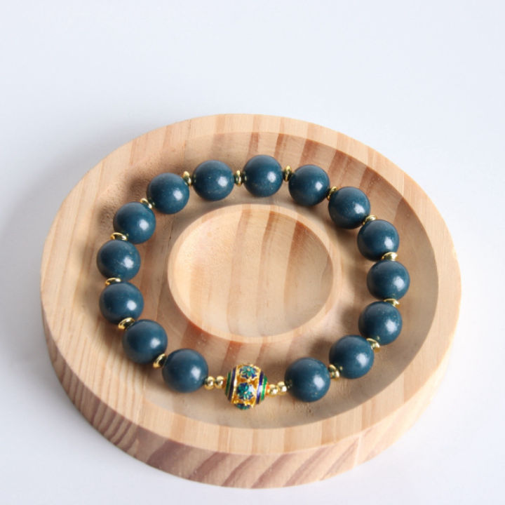Vòng Tay Đá Thảo Dược Tự Nhiên Thủ Công Unisex, Thiết Kế Ngũ Hành, Hương Trầm Chùa, Hạt Tròn Thời Trang, Phụ Kiện.