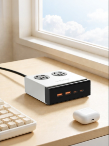 ORICO | New Standard Multi-function Socket Desktop Power Strip with Multiple Outlets and USB Ports