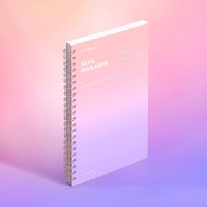 Motemote Study Planner 10 Minutes 31 Days Timeline Bound Notebook for Work And Learning Plan Natural Simple Cover Design