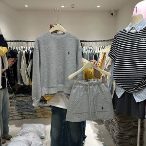 Fashionable Sportswear Hoodie Set Womens Spring Autumn New Small Size Long Sleeve Top Slimming Half-length Short Skirt Two-piece Set