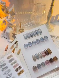 Vendeeni X05 Exploding Sparkles  2024 Explosive healing Gel Nail Polish Set 名媛爆闪璀璨韩国闪粉亮片美甲胶2024爆闪璀璨光疗甲彩胶美甲店用 1btl 15ml