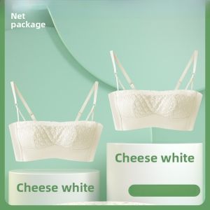 MiiOW | MiiOW Backless Strapless Bra Womens Seamless Anti-Slip Gathered Chest Wrap Anti-Light Underwear Short Style Slimming Fit