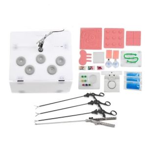 Portable Laparoscopy Trainer Simulator Laparoscopic Training Practice  Set with HD1080P Endoscope Camera and 4 Instruments
